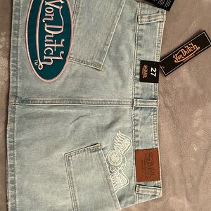Von Dutch Denim Mini Skirt